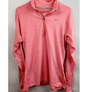 Nike Dri-Fit Pink Reflective Running 1/4 Zip
